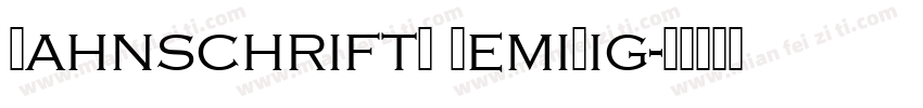 BahnschriftS SemiLig字体转换